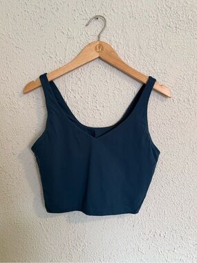Teal Crop Tank